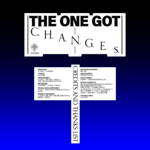 The One Got C.h.a.n.g.e.s 專輯設計
